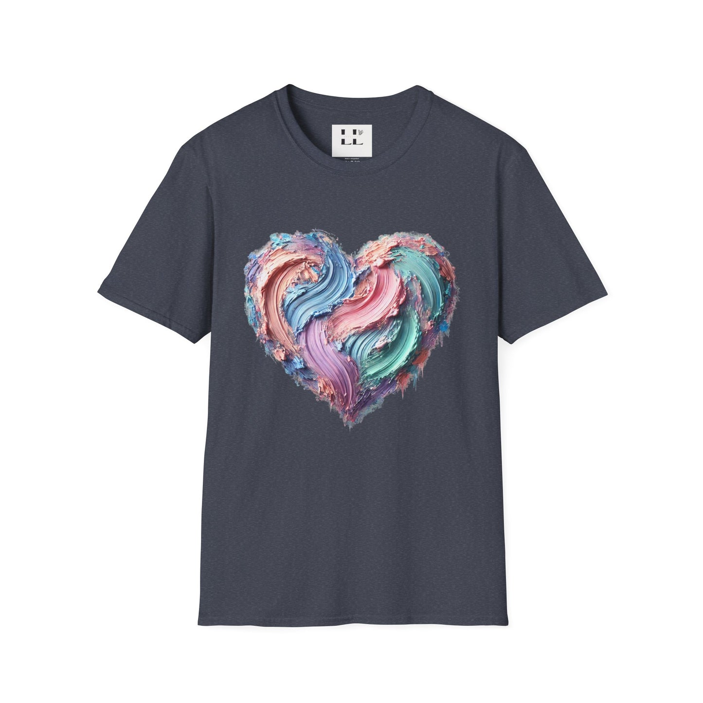 Vibrant Pastel Heart T-Shirt - Perfect for Spring and Summer Celebrations & Gift