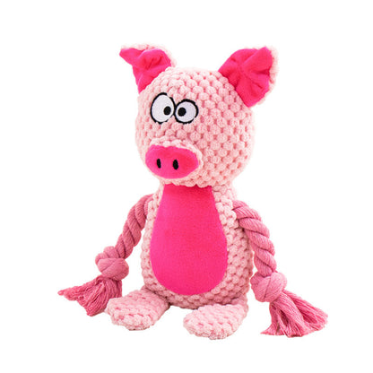 Tug and Squeak Dog Toy
