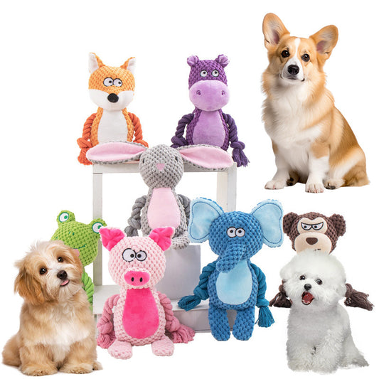 Tug and Squeak Dog Toy