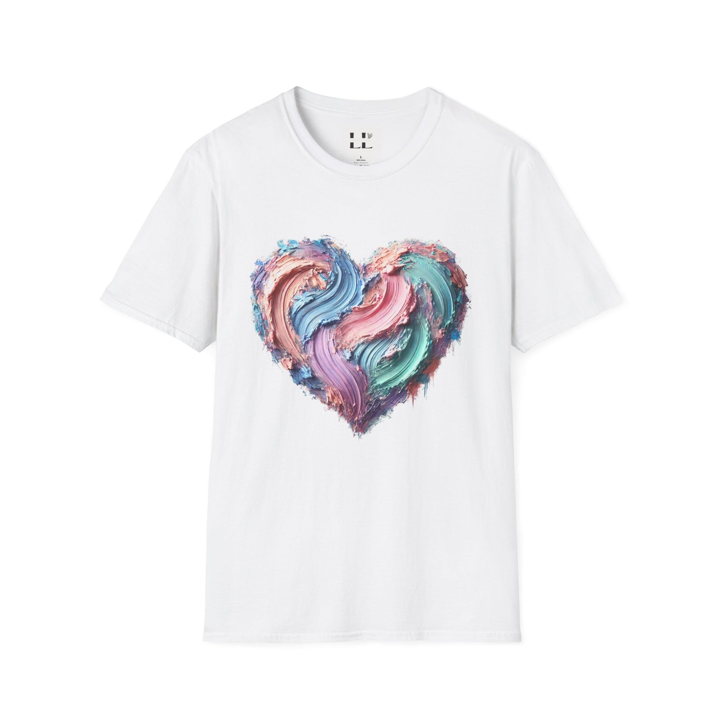 Vibrant Pastel Heart T-Shirt - Perfect for Spring and Summer Celebrations & Gift