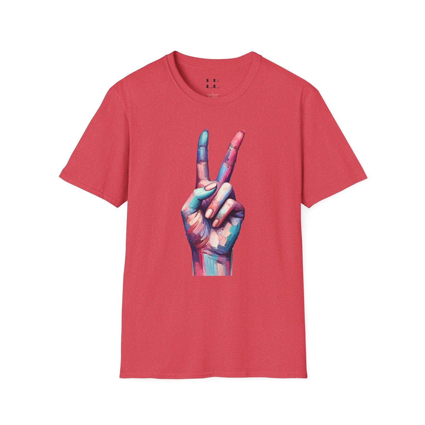 Vibrant Pastel Peace Sign T-Shirt - Perfect for Spring and Summer Celebrations & Gift