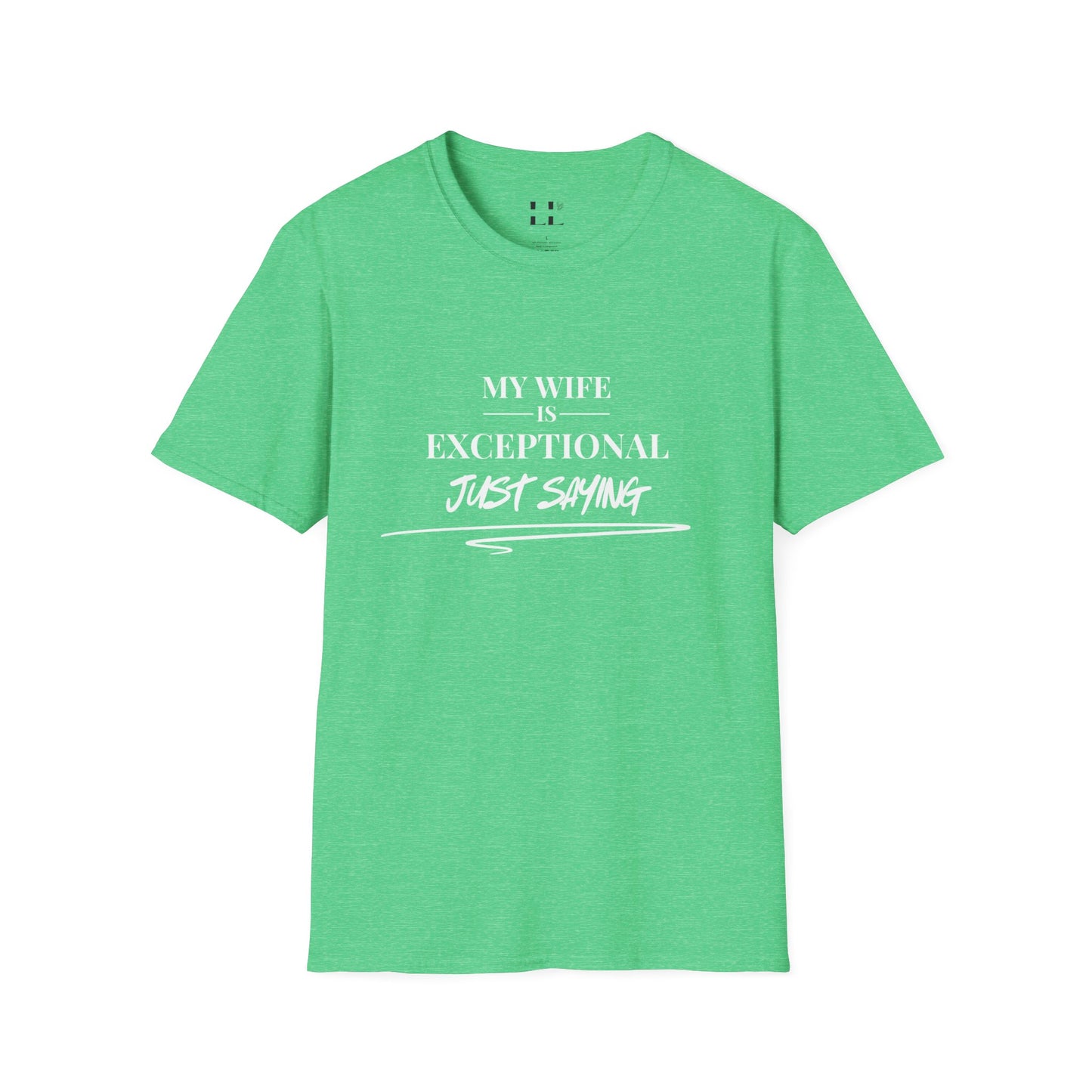 Exceptional Wife T-Shirt - Unisex Softstyle Tee - White Print