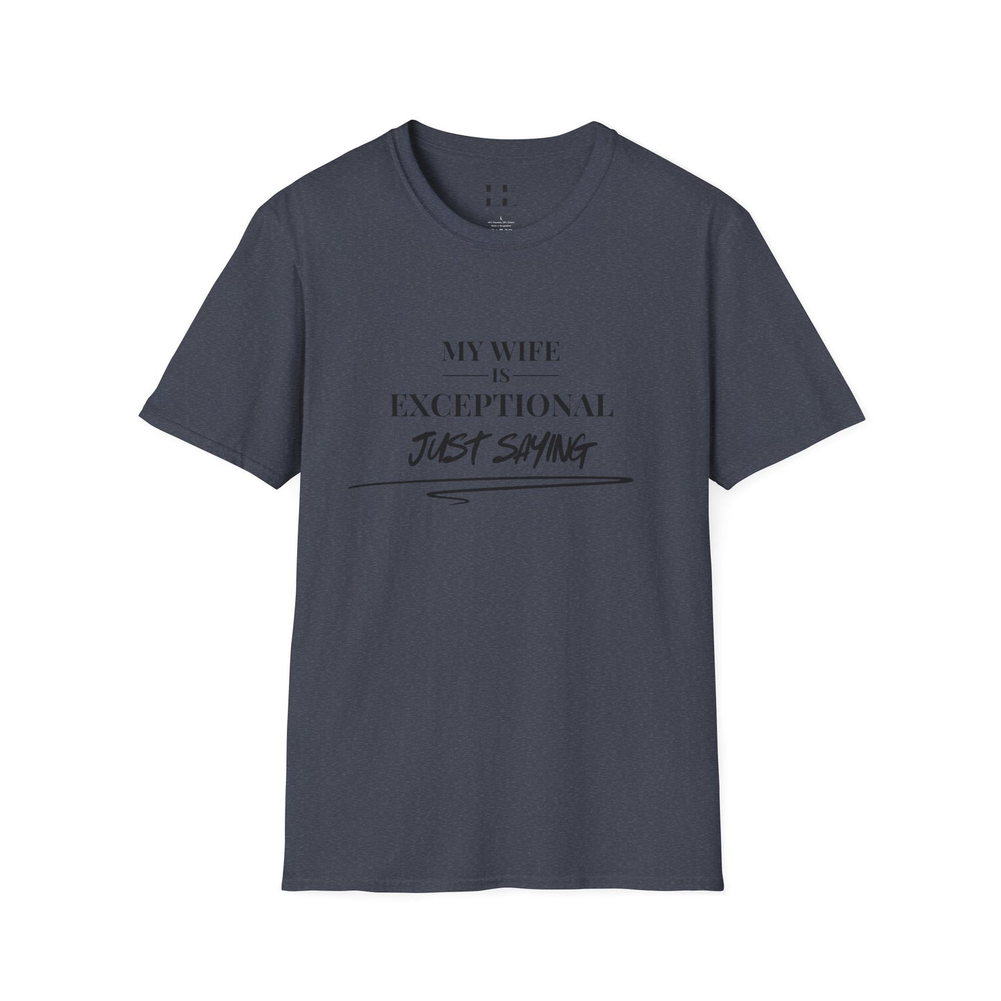 Exceptional Wife T-Shirt - Unisex Softstyle Tee - Black Print