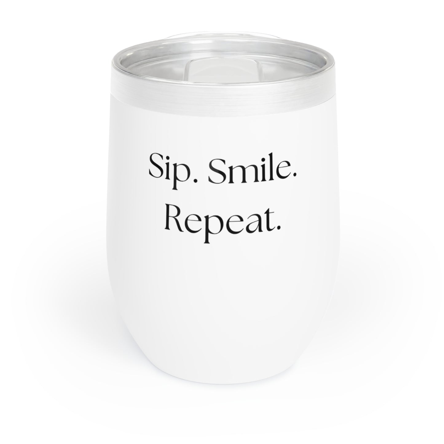 12oz Wine Tumbler - Sip. Smile. Repeat.