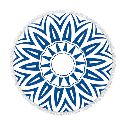Round Fringed Beach Towel