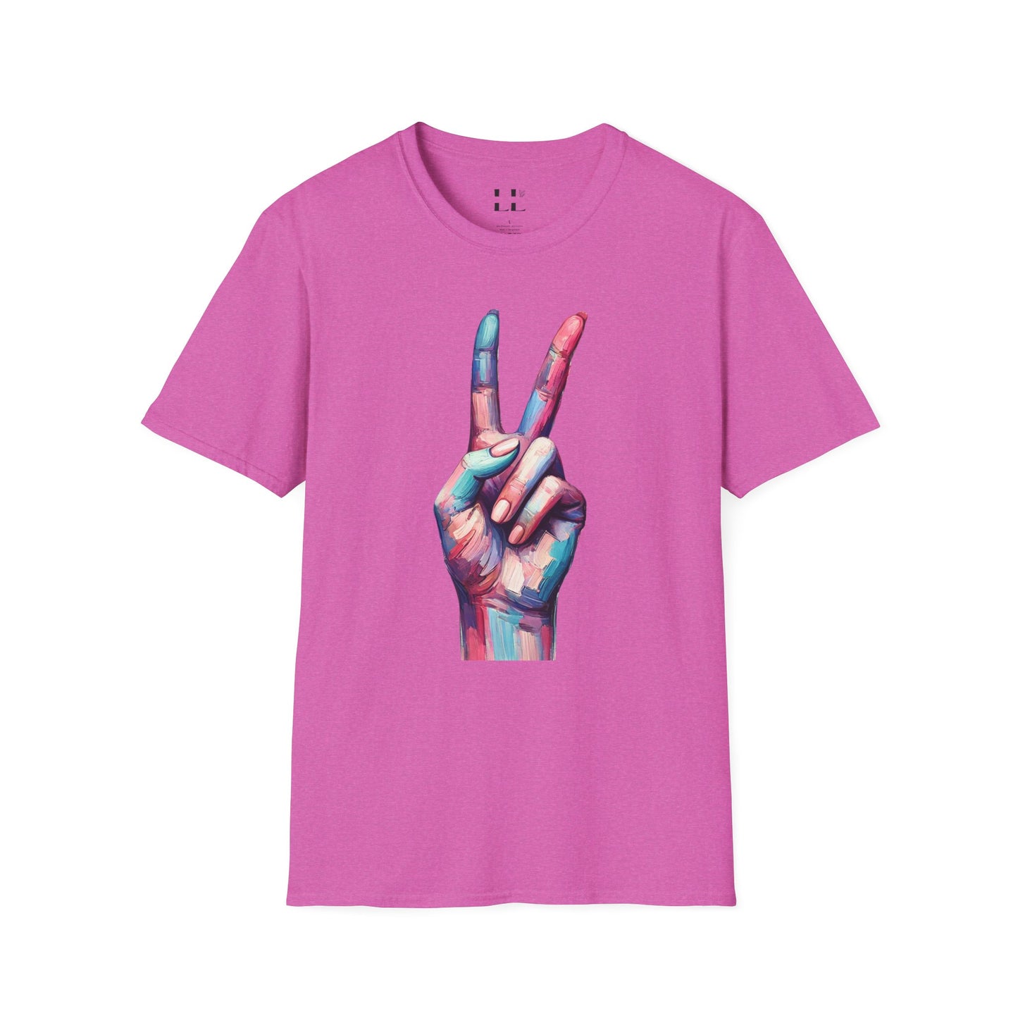 Vibrant Pastel Peace Sign T-Shirt - Perfect for Spring and Summer Celebrations & Gift