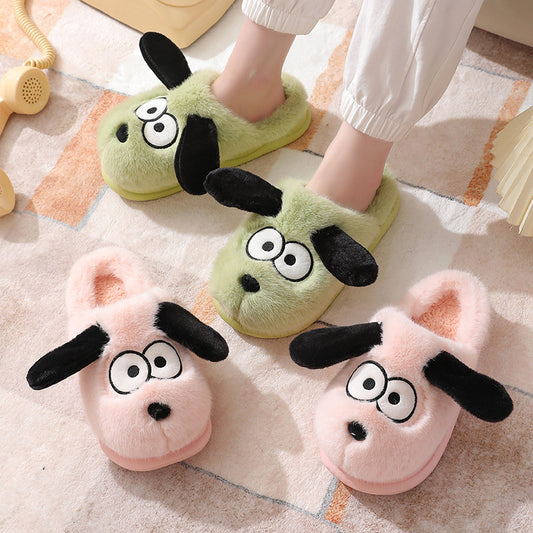 #42 - Women's Doggie Cotton Slippers