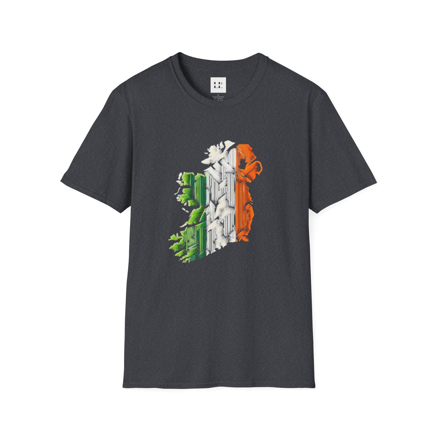 Ireland Map Unisex Softstyle T-Shirt - St. Patrick's Day Gift