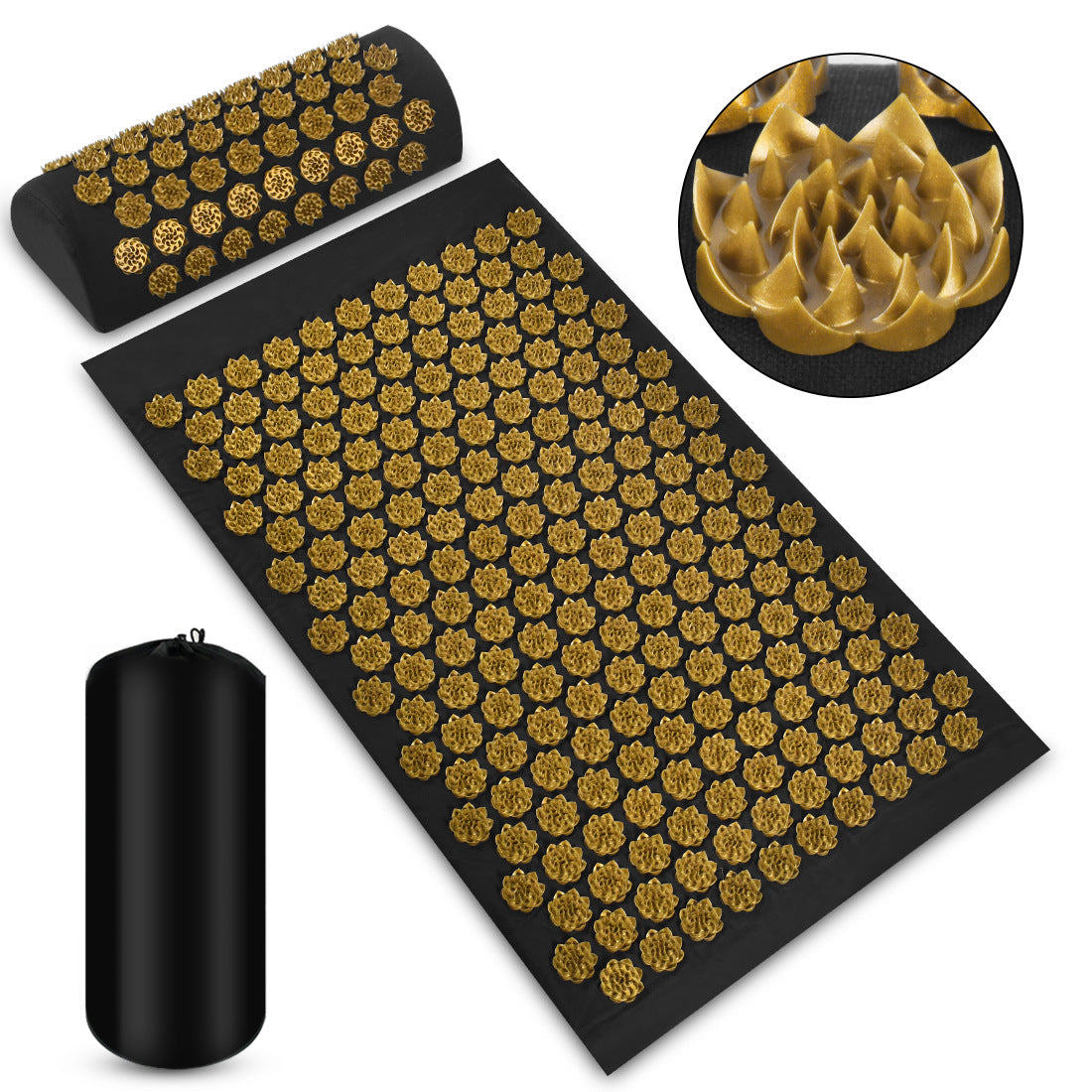 Acupressure Massage Mat With Pillow Set