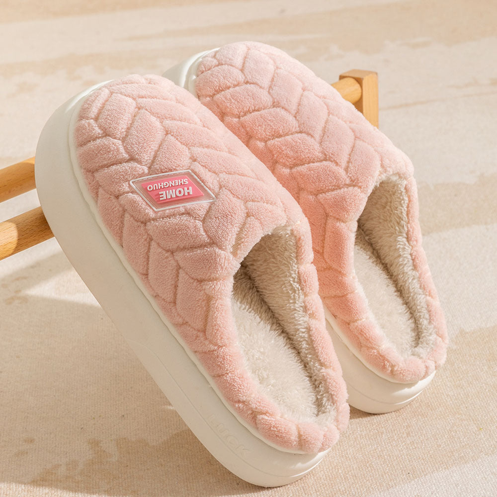#21 - Women's Non-Slip Thick Soled Plush Slippers