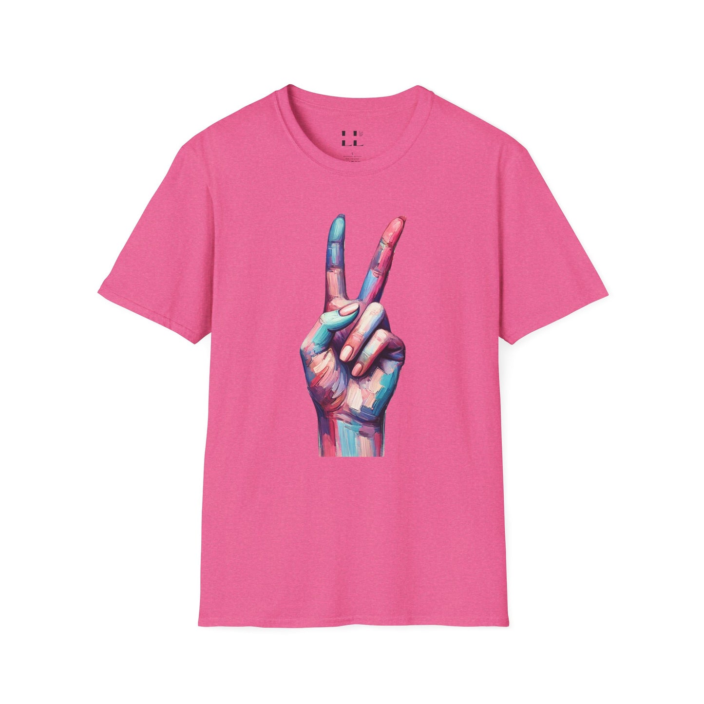 Vibrant Pastel Peace Sign T-Shirt - Perfect for Spring and Summer Celebrations & Gift