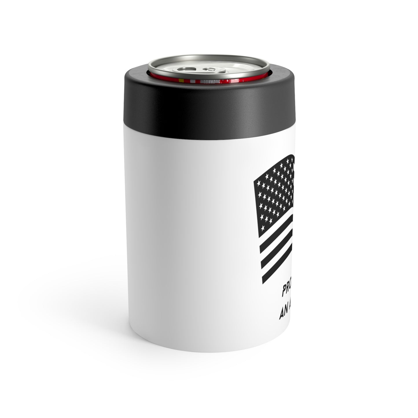 Patriotic Can Holder - Proud to Be an American! - Insulated Beverage Sleeve