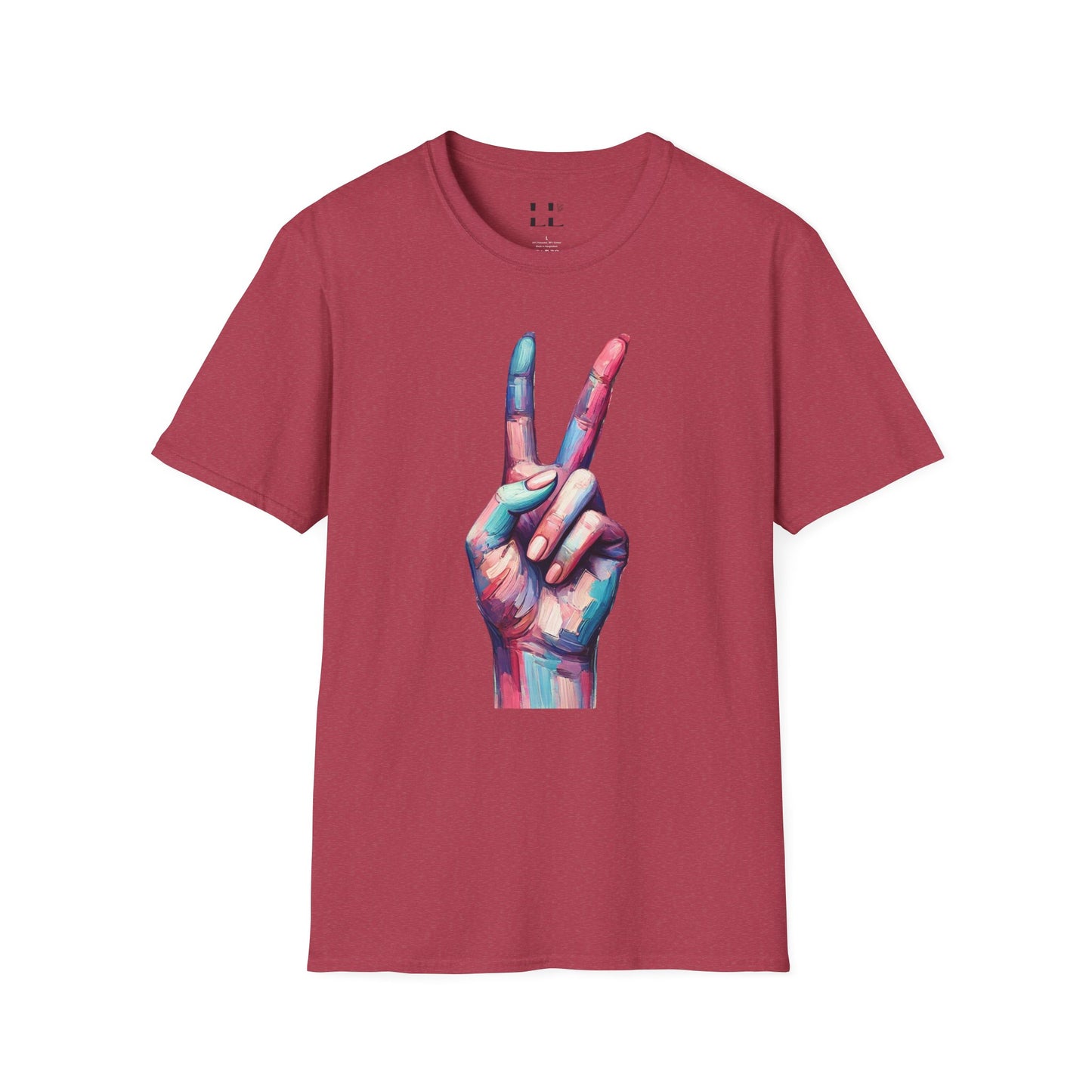Vibrant Pastel Peace Sign T-Shirt - Perfect for Spring and Summer Celebrations & Gift