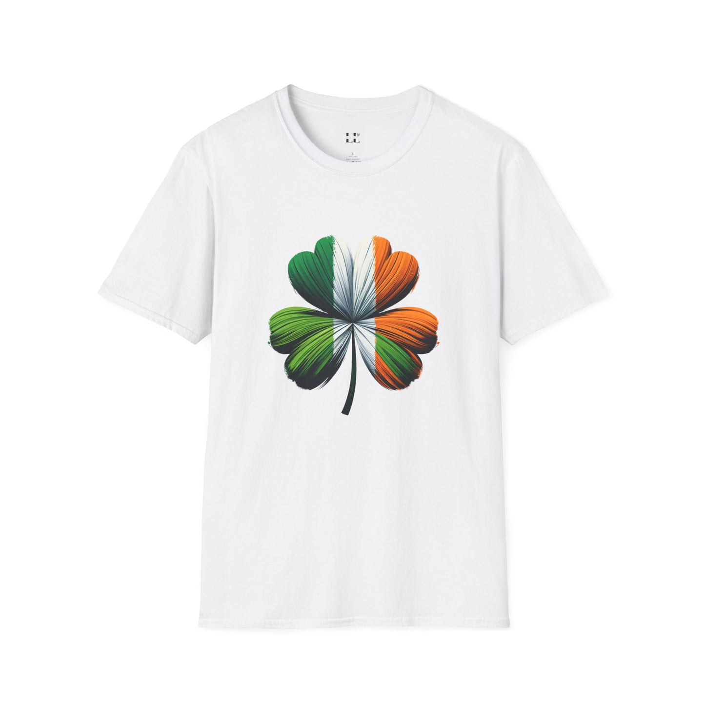 Unisex Softstyle T-Shirt with Vibrant Irish Clover Design - Perfect for St. Patrick's Day Celebrations