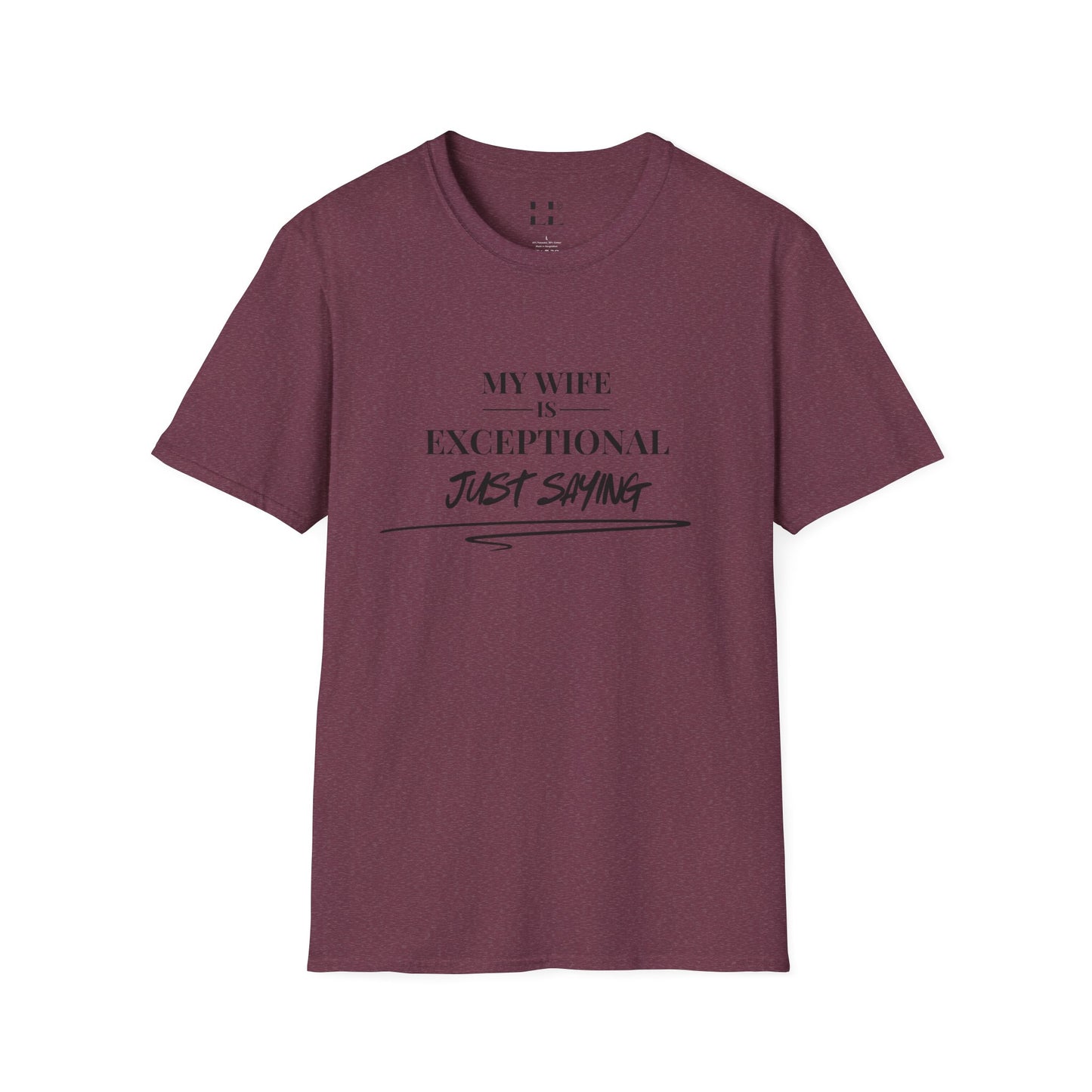 Exceptional Wife T-Shirt - Unisex Softstyle Tee - Black Print
