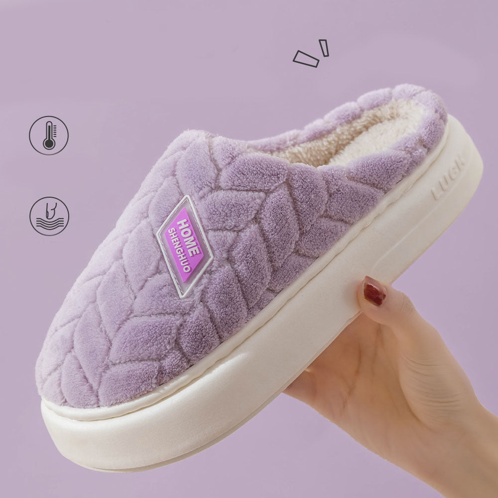 #21 - Women's Non-Slip Thick Soled Plush Slippers
