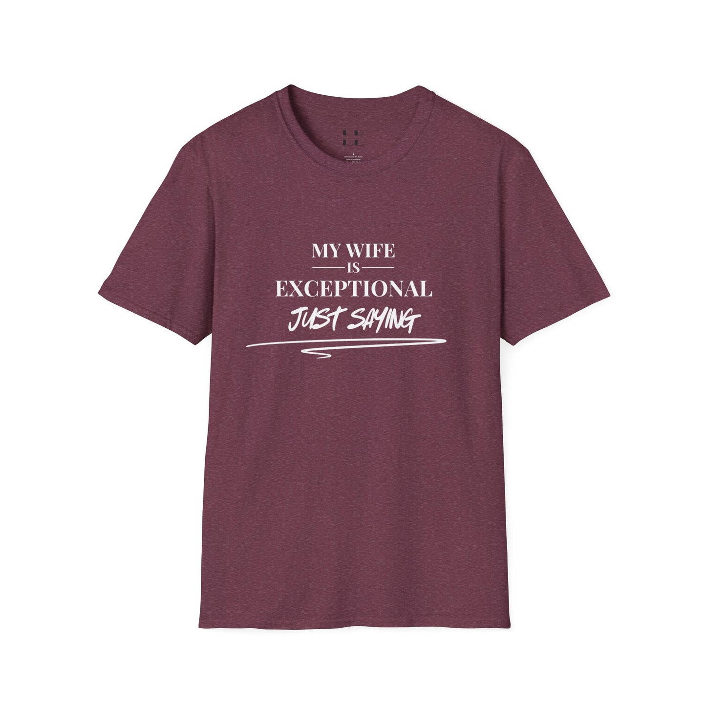 Exceptional Wife T-Shirt - Unisex Softstyle Tee - White Print