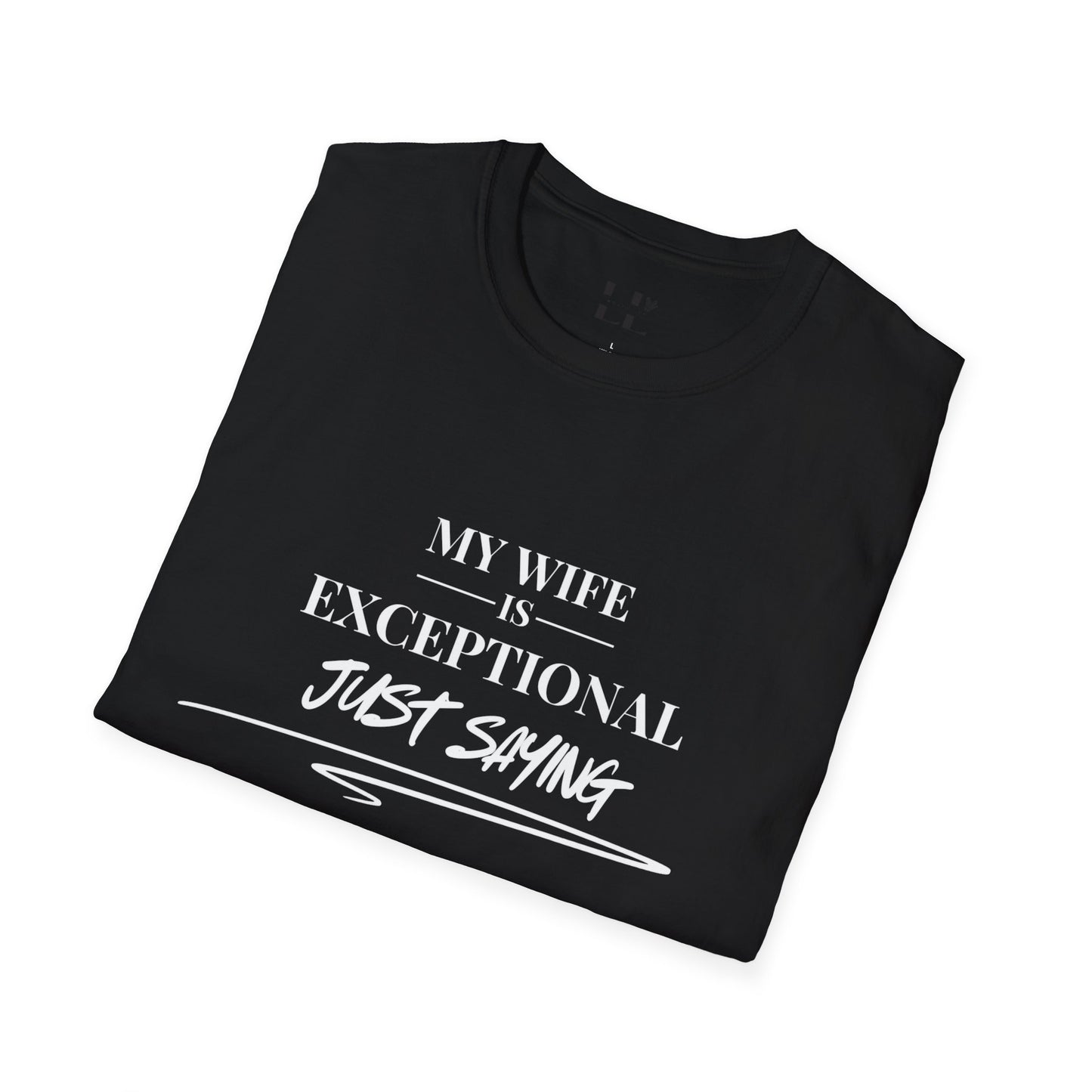 Exceptional Wife T-Shirt - Unisex Softstyle Tee - White Print