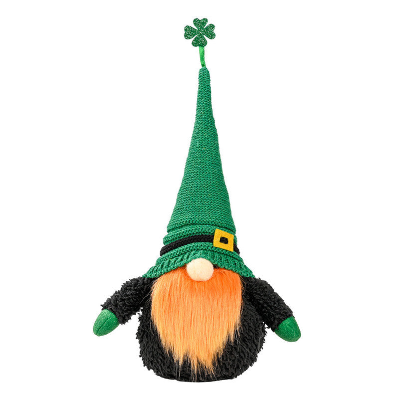 St Patrick's Day Knit Doll