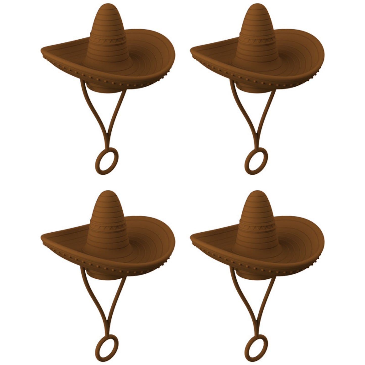 Novelty Straw Toppers - Reusable Cowboy Hat