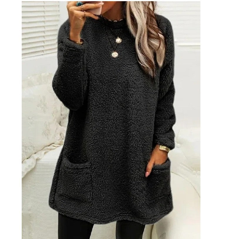 Women’s Oversized Fleece Pullover Sweatshirt