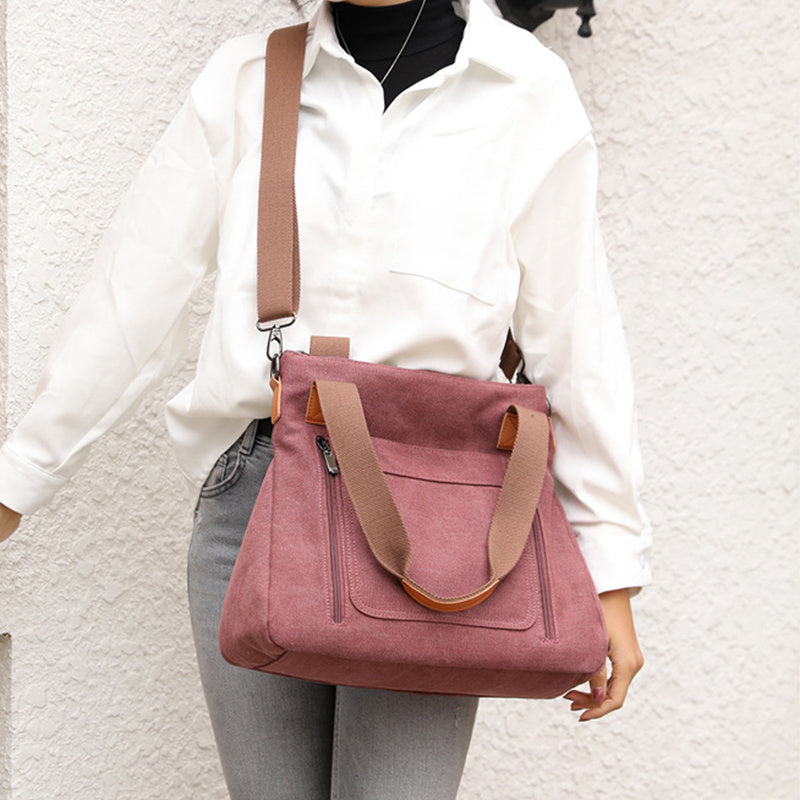 Women Large Canvas Shoulder Bag