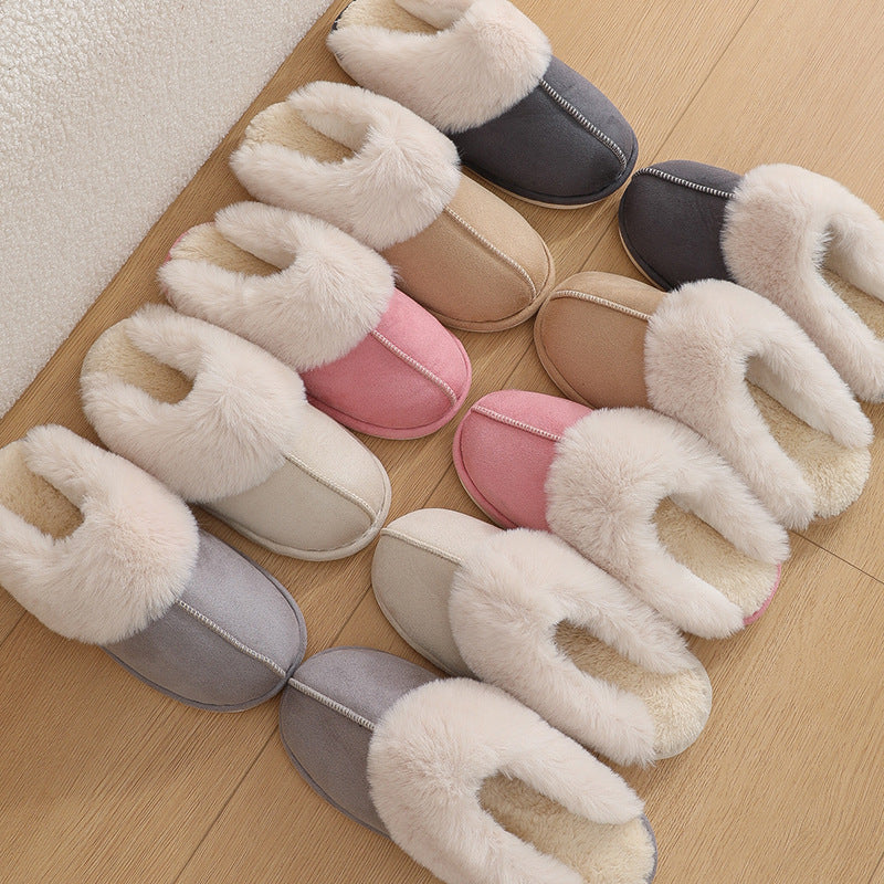 #19 - Women's Soft Lined Non-Slip Cotton Slippers
