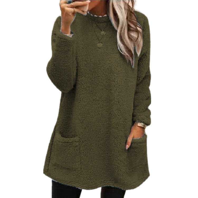 Women’s Oversized Fleece Pullover Sweatshirt