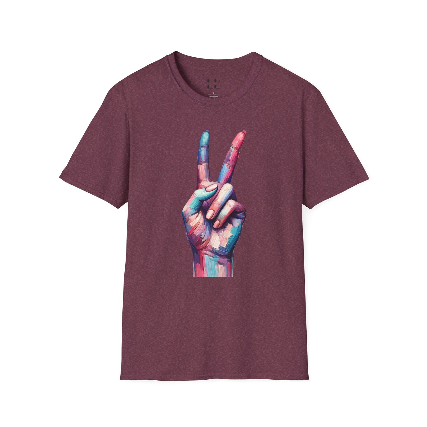 Vibrant Pastel Peace Sign T-Shirt - Perfect for Spring and Summer Celebrations & Gift