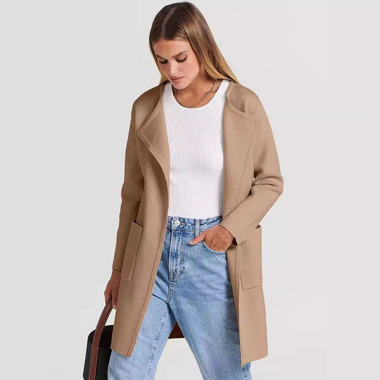 Casual Turn-Down Collar Coat