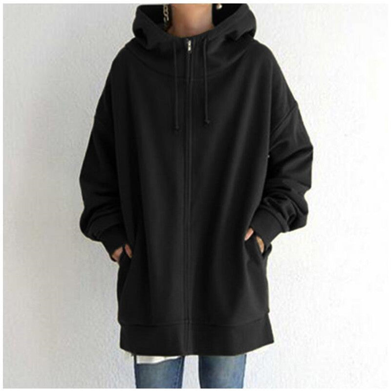 Oversized Women's Loose Hooded Sweatshirt