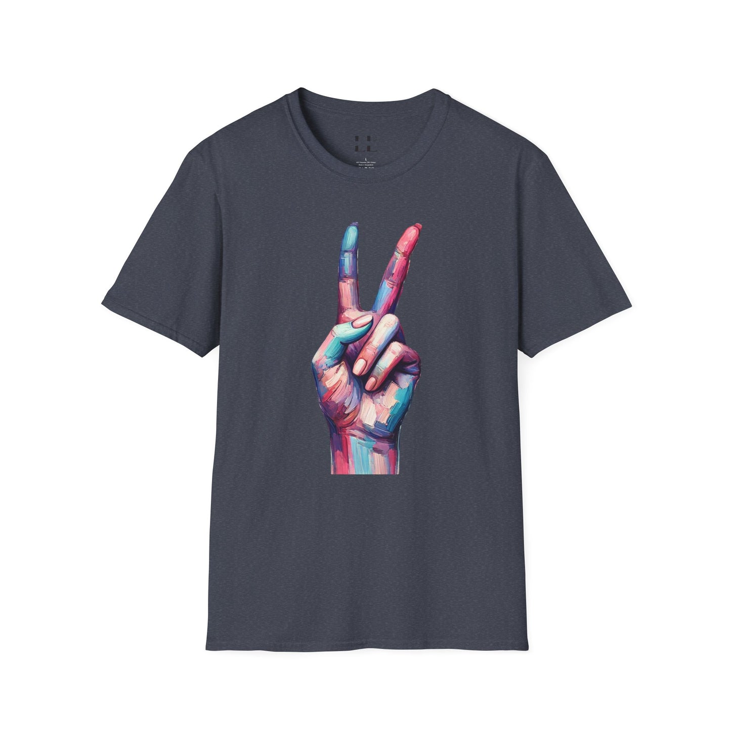 Vibrant Pastel Peace Sign T-Shirt - Perfect for Spring and Summer Celebrations & Gift