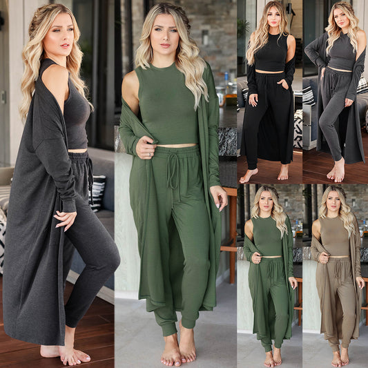 Women's Knitted Slim-Fit Sports Suit