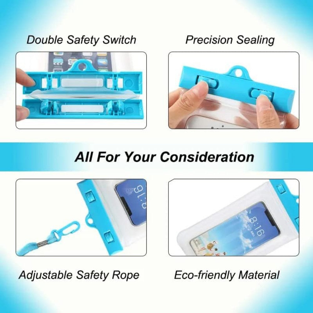 2 Pack Waterproof Phone Pouch