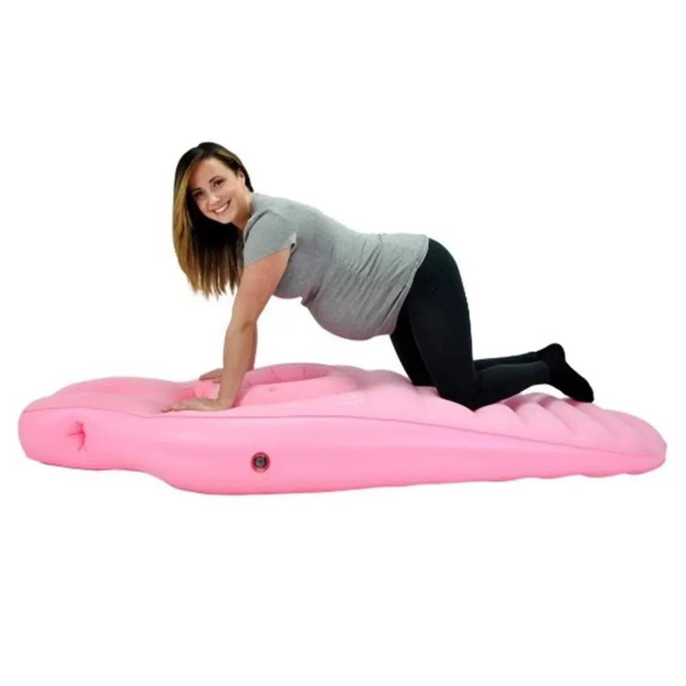 With Holes​​ Inflatable Maternity Bed​​ Foldable​​ ​​Adjustable Firmness​​ ​​Maternity Sleeping Mat​​ ​​Includes Air Pump​​
