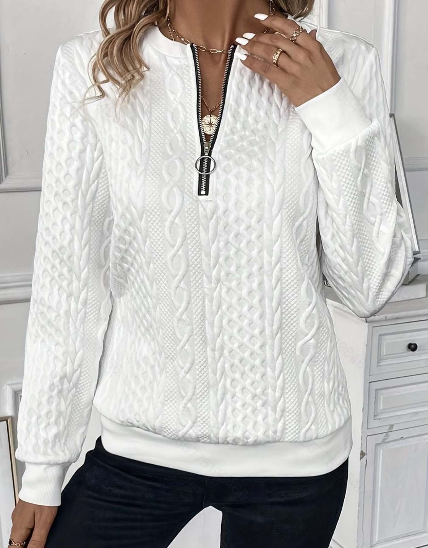 Women's Quarter Zip Sweater