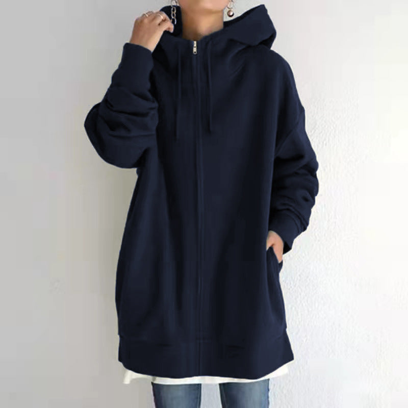 Oversized Women's Loose Hooded Sweatshirt