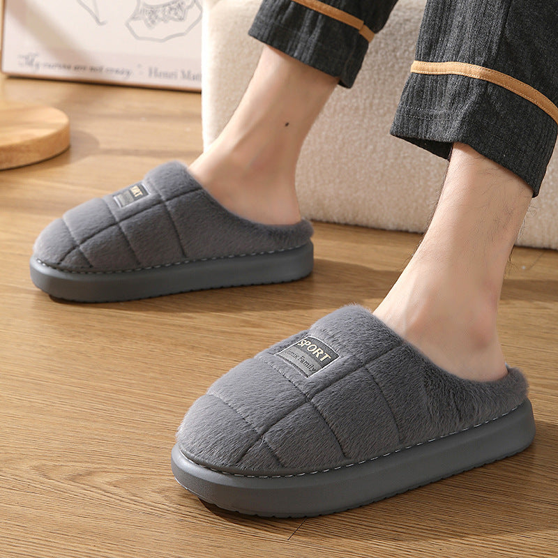 #12 - Men's Anti-Slip Cotton Slippers