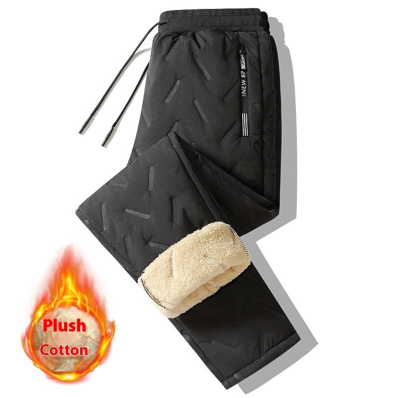 Men's Winter Plush Thick Fleece Thermal Pants