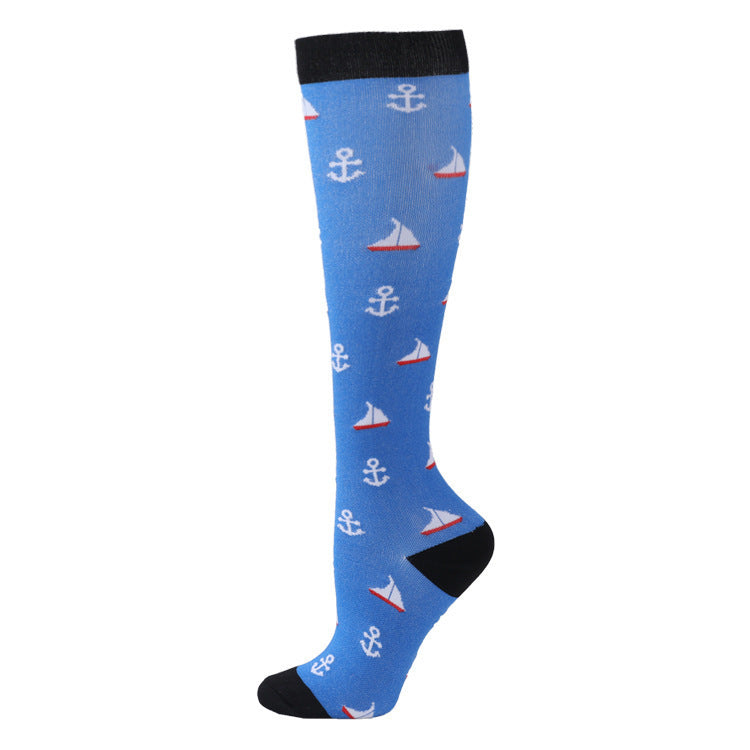 Outdoor Cycling Fitness Patriotic Compression Socks