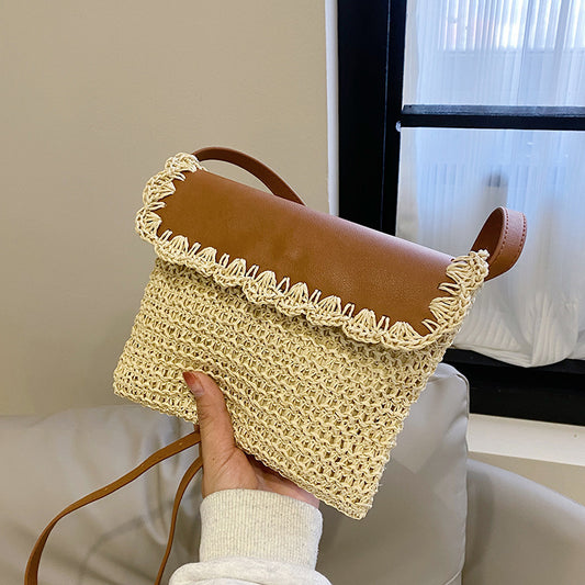 Straw Style Crossbody Bag