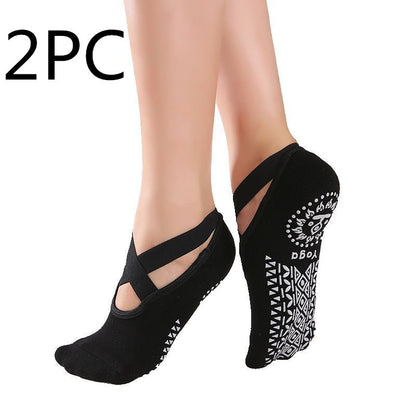 Grip-Perfect Cross Belt Yoga Socks