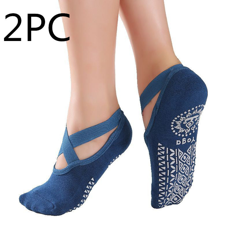 Grip-Perfect Cross Belt Yoga Socks