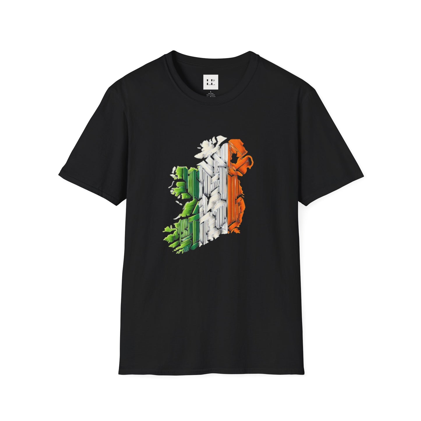 Ireland Map Unisex Softstyle T-Shirt - St. Patrick's Day Gift