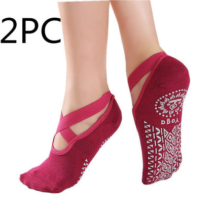 Grip-Perfect Cross Belt Yoga Socks
