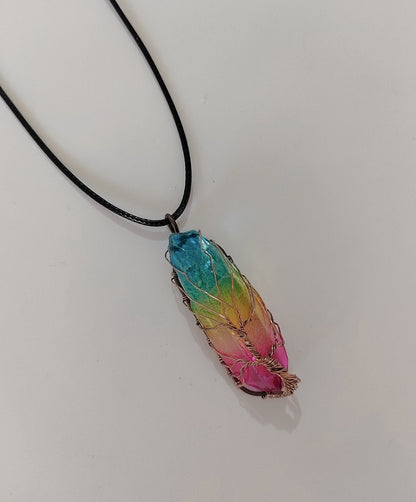 Tree Of Life Crystal Pendant Necklace