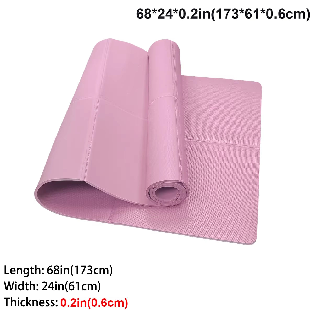 Foldable Yoga Mat Eco Friendly EVA Folding Travel Fitness Exercise Mat 3Mm/4Mm Thicknesses for Yoga Pilates & Floor Workouts