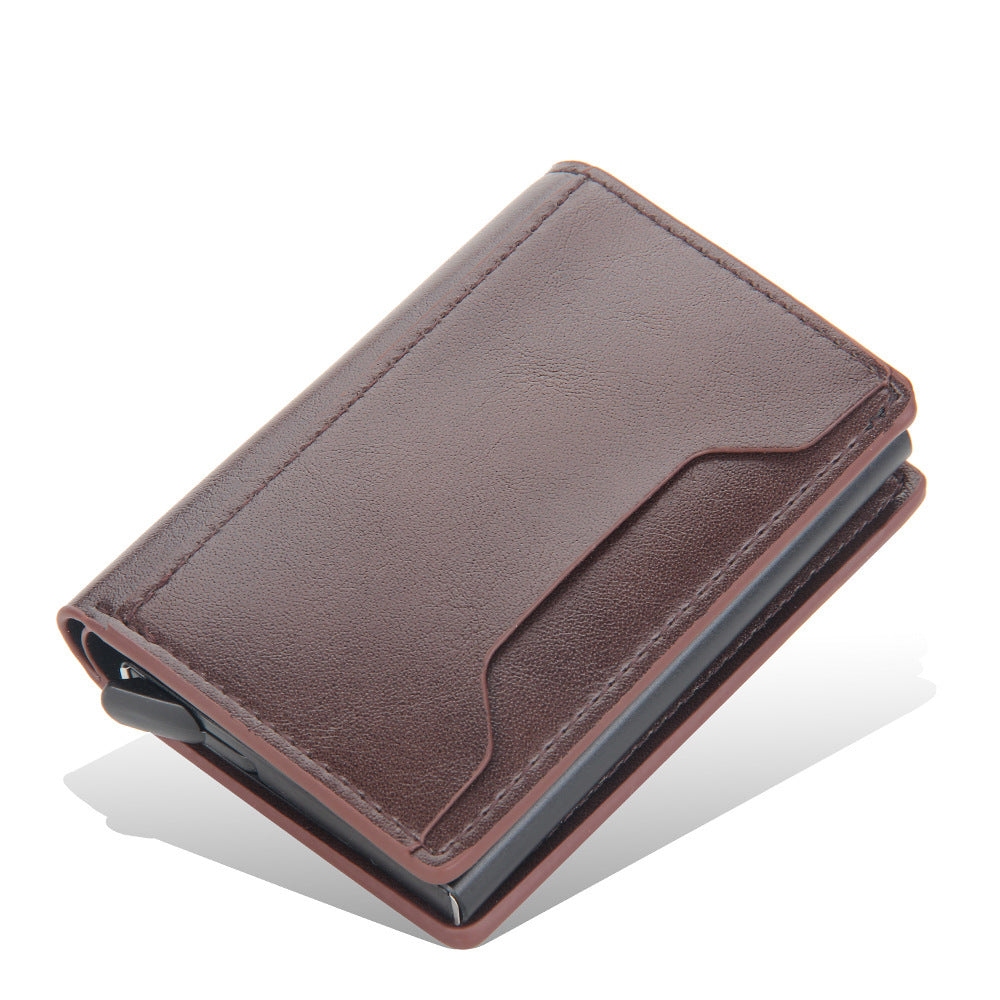 Men's Anti-Theft Leather Card Holder