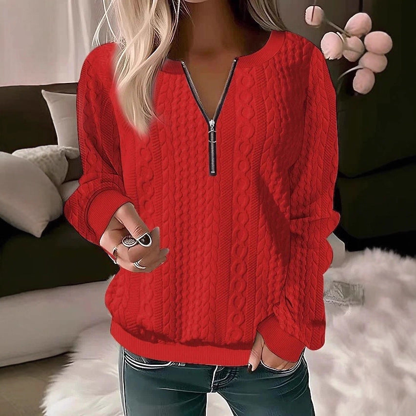 Women's Quarter Zip Sweater