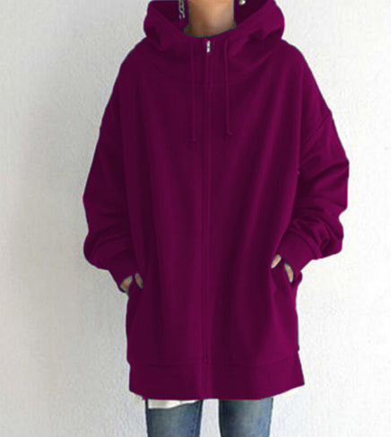 Oversized Women's Loose Hooded Sweatshirt
